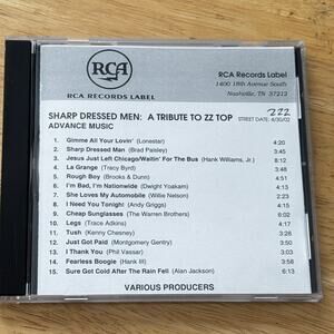 Sharp Dressed Men: Tribute to ZZ TOP Advance Version RARE Promo CD Excellent Con